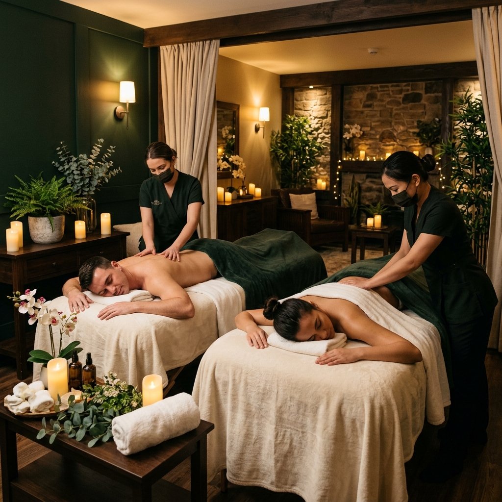 Cream Couple Massage